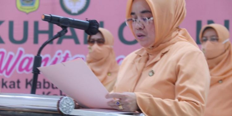 Secara Virtual Nurhayati Kukuhkan Pengurus DWP SKPD dan Kecamatan Se Kabupaten Bogor