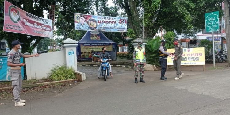 PPKM Stasioner Check Point Di Kecamatan Ciseeng Oleh Polsek Parung