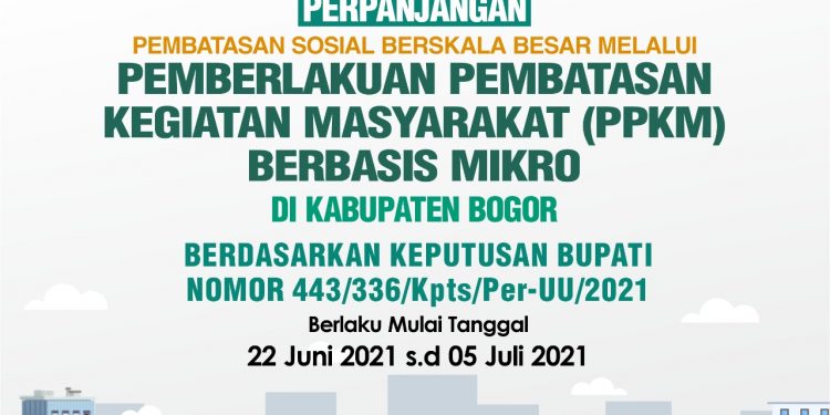 Tindaklanjuti Inmendagri Nomor 14 Tahun 2021 Pemkab Bogor Lakukan Perubahan SK PPKM Dengan Mengurangi Jam Operasional Dan Perkecil Jumlah Kapasitas Orang