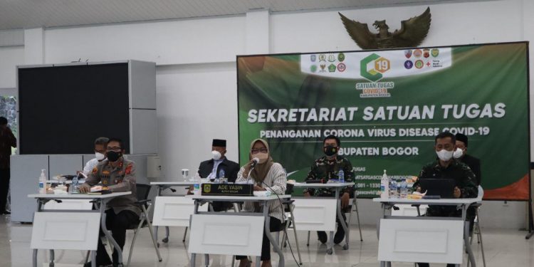 Bupati Libatkan Seluruh Unsur Pelaksanaan PPKM Darurat Di Kabupaten Bogor