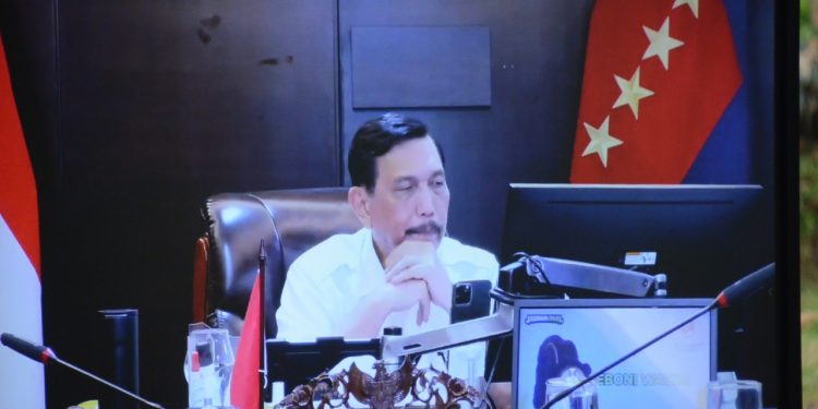 Bupati Ikuti Arahan Menko Marves Soal Evaluasi PPKM Pada Wilayah Industri