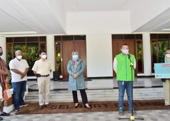 Program Gercep, Bupati : Bantuan Covid Melalui  Pulau Intan Dapat Mempercepat Pengendalian Pandemi