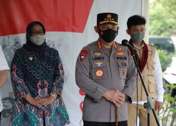 Bupati Dampingi Kapolri Tinjau Pelaksanaan Vaksinasi Massal Di Kampus IPB Bogor