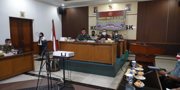 Wakil Bupati Ikuti Rakornis TMMD Ke- 112