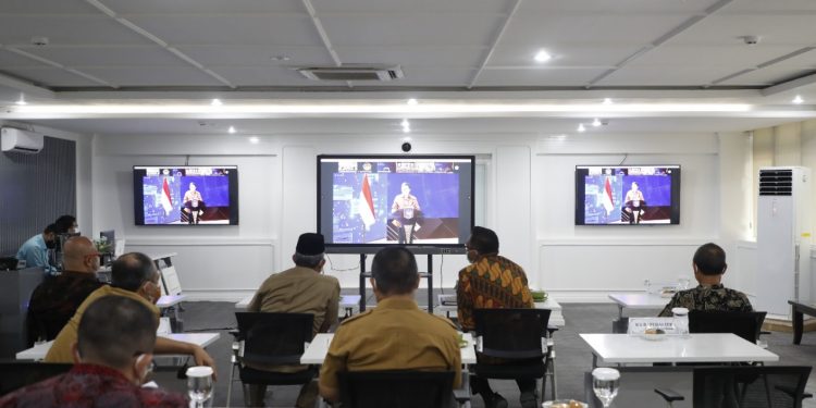Perkuat Pengawasan Sistem MCP, Wabup Hadiri Rakor Pengawasan