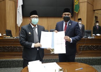 Rapat Paripurna Wabup Bersama DPRD Menuai Nota Kesepakatan KUA-PPAS Anggaran 2022
