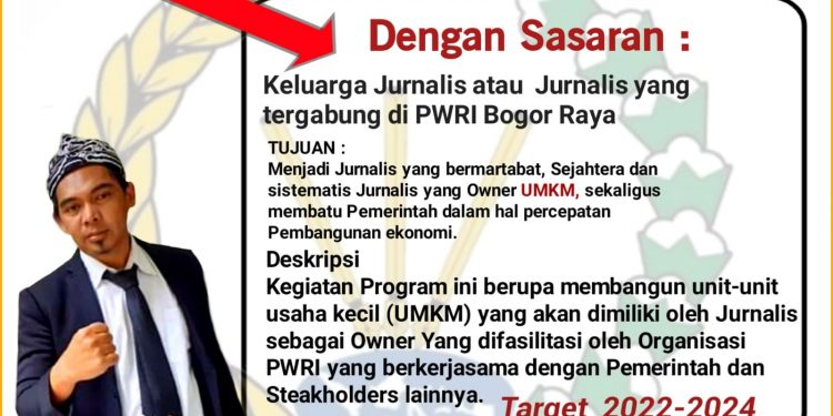 PWRI Bogor Raya Luncurkan Program Jurnalistpreneur