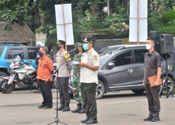 Wabup Bogor Pimpin Apel Siaga Pengamanan Jelang Tahun Baru 2022