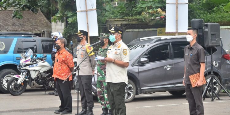Wabup Bogor Pimpin Apel Siaga Pengamanan Jelang Tahun Baru 2022