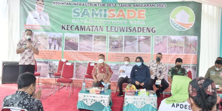 Terima kasih Bupati, Berkat Samisade Akses Jalan Masyarakat Terbuka Luas, Ini Kata Camat Leuwisadeng